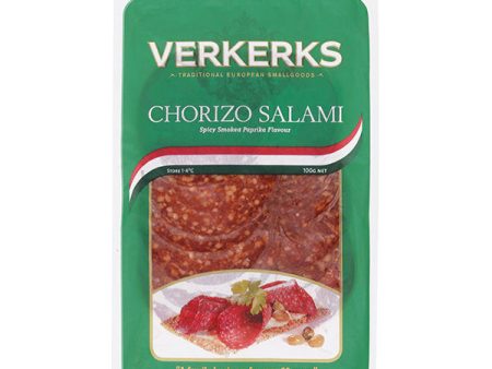 Verkerks Chorizo Salami Slice 100g Online Hot Sale