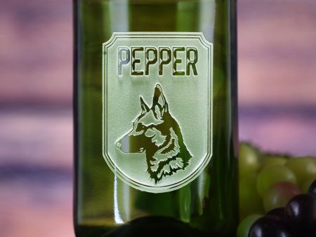 Dog Lover Gift, Personalized Dog Breed Green Cocktail Glass For Cheap