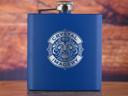 Your Logo Custom Pocket Flask Gift 6 oz Engraved For Discount