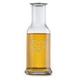 Heart and Arrow Etched Wine Carafe Hot on Sale