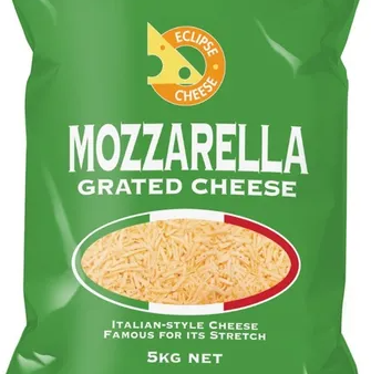 Milligans NZ Grated Mozzarella Cheese 5kg on Sale