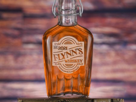 Custom Whiskey Bottle Label Flask Online Sale