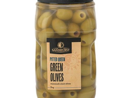 SANDHURST Pitted Queen Green Olives 2kg Online Hot Sale