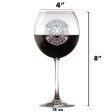 Deep Carved My Own Logo Red Wine Glass Stemware Online now