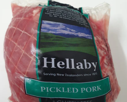 HELLABY PICKLED PORK 
700gm-900gm  $23-$34 PER PACK 
 Price below per KG Online