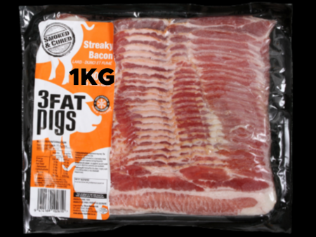 3 Fat Pigs Bacon 1kg on Sale