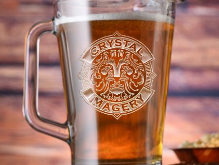 Logo Beer Pitchers, Engraved For Cheap