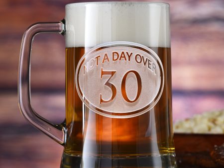 Engraved 30th Birthday Beer mug For Sale