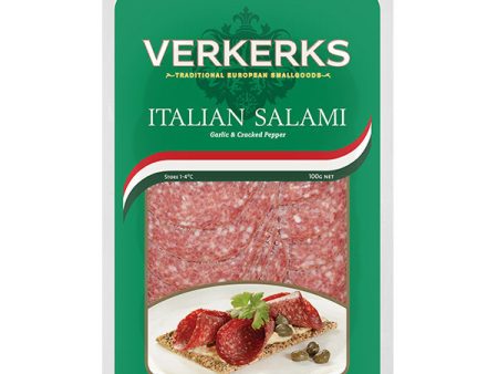 Verkerks Italian Salami Slice 100g Hot on Sale