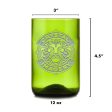 Army Soldier Gift, Engraved Green Wine Bottle Glass For Sale