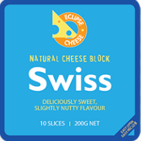 Milligans NZ Swiss Cheese 200g slice Discount