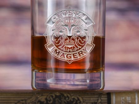 Your Logo Stolzle Crystal Custom Engraved Whiskey Rocks Glass Hot on Sale