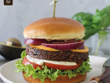 BLACK BEAN BURGER PATTIES 130g x 20pc (Wild Chef) 2.6kg, GF Vegan Dairy free Online now