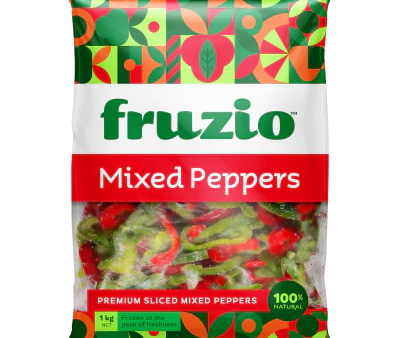 Fruzio Red and Green sliced Pepper 1kg Sale