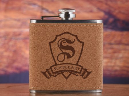 Custom Monogram Engraved Cork Flask Gift Online Hot Sale