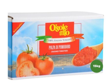 O Sole Mio Crushed Tomatoes Polpa Di Pomodoro 15kg Bag in box Online Sale