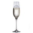 Couple s Initials Engraved Crystal Champagne Glass on Sale