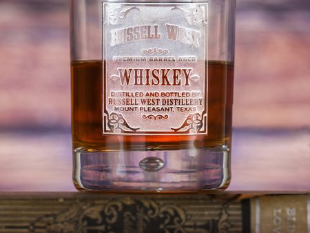 Distillery Whiskey Label Custom Bar Glass Gifts For Sale