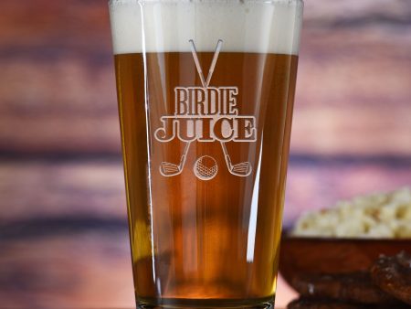 Birdie Juice Golf Lover Pint Glass Online Hot Sale