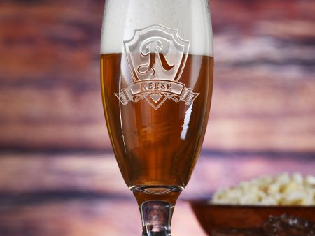 Personalized Engraved Lager Beer Chalice Glasses on Sale