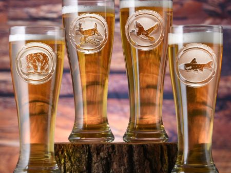 Wildlife Animals Pilsner Glasses Online