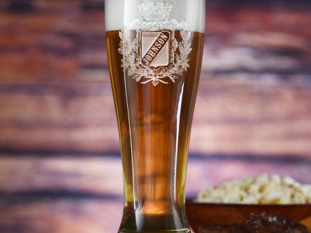 Pilsner Beer Glass, Family Crest For Cheap