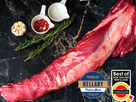 NZ Hellaby Prime Steer Beef Eye Fillet  tenderloin Whole Primal (2kg per piece ) Price per kg For Sale