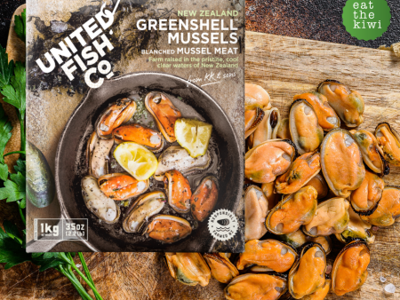 United Fish Co Mussel Meat Small 80-100 pieces- 1kg on Sale