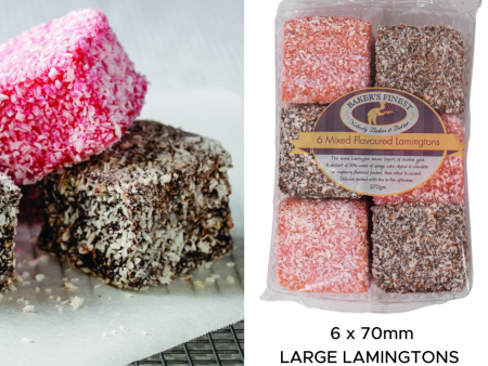 6Pk Bakers Finest Mixed Lamingtons Fashion