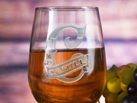 Carnivale Personalized Engraved Stemless Wine Online Sale