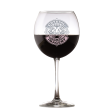 Deep Carved My Own Logo Red Wine Glass Stemware Online now