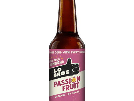 Lo Bros organic kombucha passionfruit 330ml Online