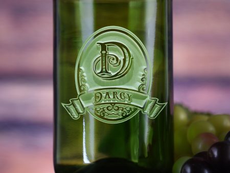 Engraved Green Recycled Wine Bottle Glass Tumbler Hot on Sale