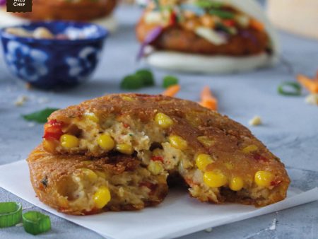 CORN PATTIES 130G 20 pieces per bag GF DF VEGAN Online Hot Sale