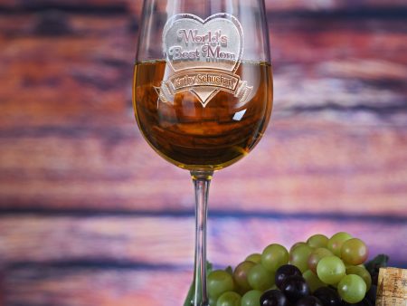 World s Best Mom Wine Glass Discount