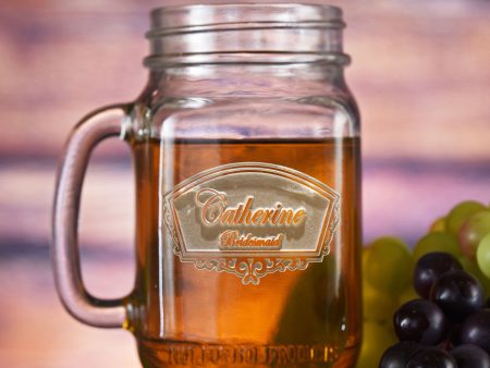 Bridesmaid Mason Jar Sale