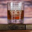 Family Tree Engraved Bourbon Rocks Glass Gift on Sale