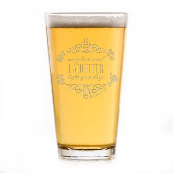 Irish Blessing Pub Beer Pint Glass For Sale