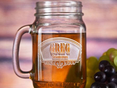 Groomsmen Mason Jar Mug Online Hot Sale