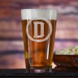 Monogram Pint Pub Water, Beer Glass Discount