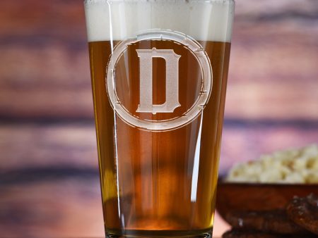 Monogram Pint Pub Water, Beer Glass Discount