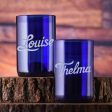 Thelma & Louise Engraved Tumbler Set, Recycled Wine Bottle Supply