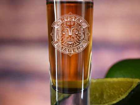 Your Logo Personalized Tequila Shooter Shot Glass Deep Engraved Online now