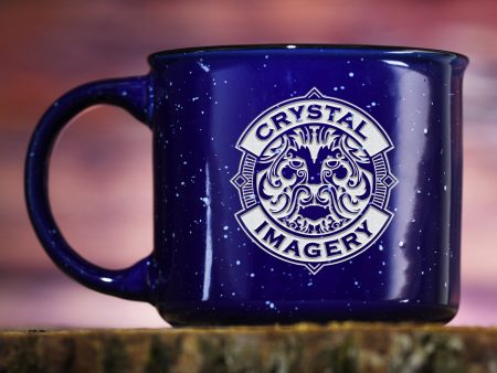 Blue Campfire Mug With Logo Cheap