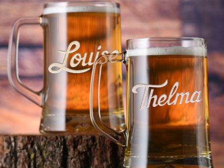 Thelma and Louise Beer Mug Set, Best Friend Gifts For Sale