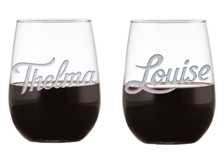 Thelma & Louise Stemless Wine Glass Fashion