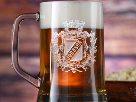 Family Crest Beer Mug, Coat of Arms Mug Online