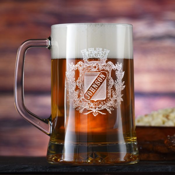 Family Crest Beer Mug, Coat of Arms Mug Online