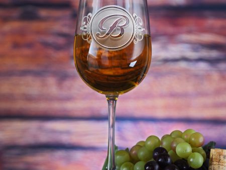 Wine Glasses with Monograms, Wedding Gifts For Sale