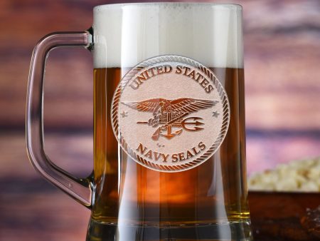 Navy Seal Engraved Beer Mugs Hot on Sale